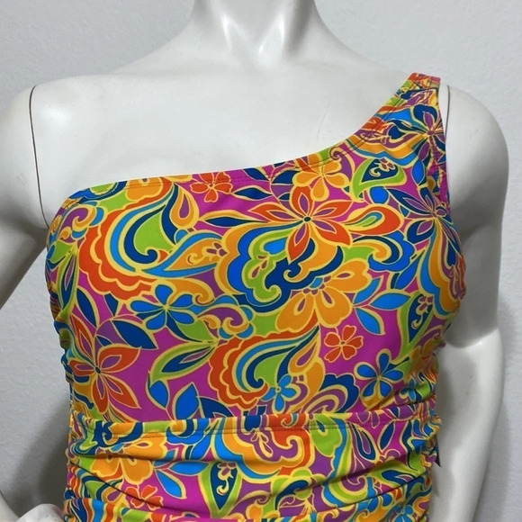 Ellen Tracy NWT One Shoulder Swimsuit - Picture 6 of 6